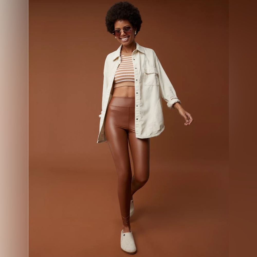 OFFLINE By Aerie Real Luxe Faux Leather Legging